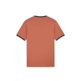 Lyle & Scott - Mens Ringer T-shirt - Brick/ Dark Navy X940 - Wildvine Clothing, Spalding, Lincolnshire