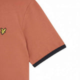 Lyle & Scott - Mens Ringer T-shirt - Brick/ Dark Navy X940 - Wildvine Clothing, Spalding, Lincolnshire