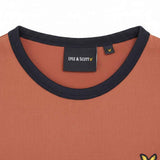 Lyle & Scott - Mens Ringer T-shirt - Brick/ Dark Navy X940 - Wildvine Clothing, Spalding, Lincolnshire