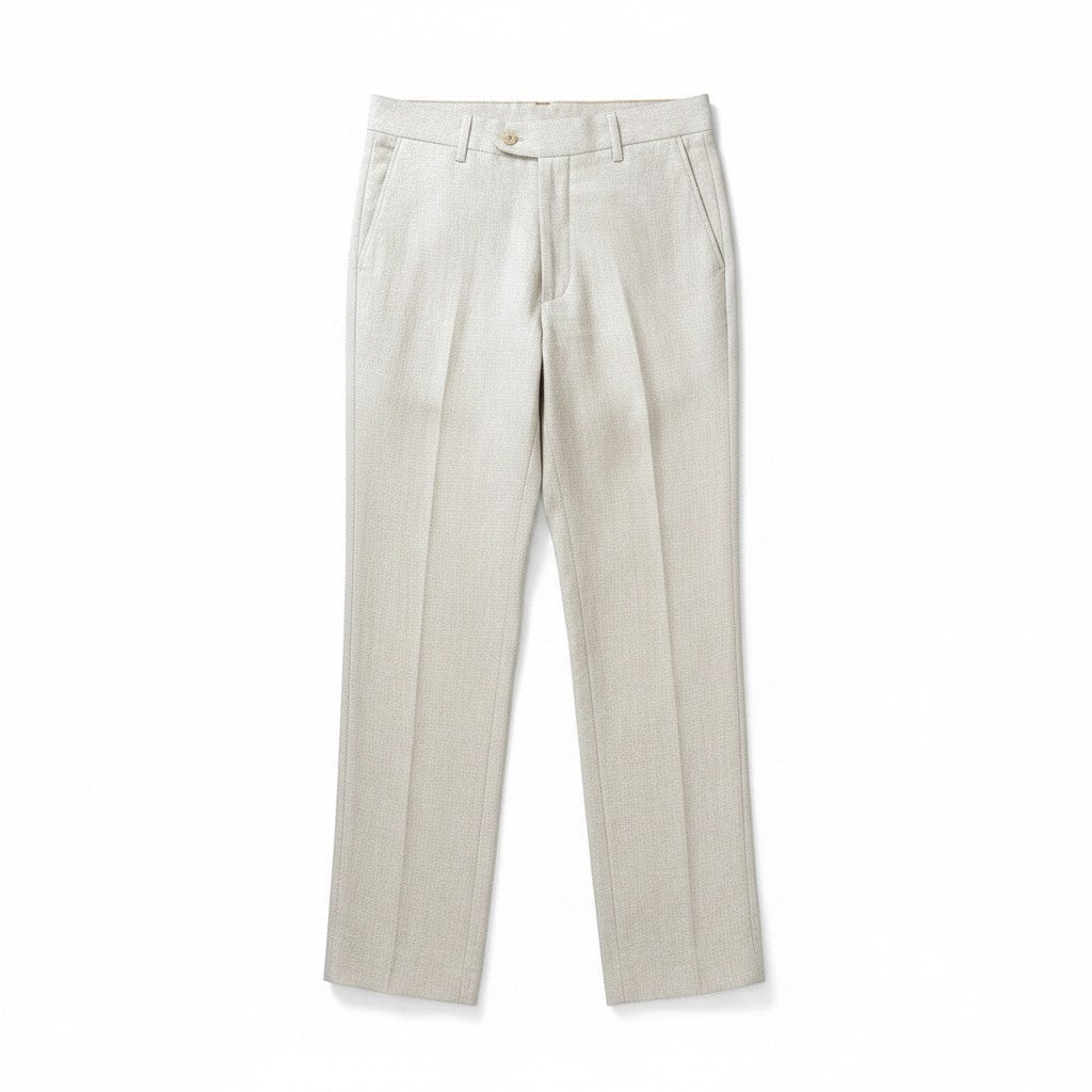 Gurteen - Mens - 100% Linen Trousers - Lynton - Sand - 1852-088 - Wildvine Clothing, Spalding, Lincolnshire