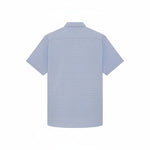 Lyle & Scott - Mens Short Sleeve Grid Check Shirt - Chalk Blue - W444 SW2415V - Wildvine Clothing, Spalding, Lincolnshire