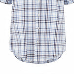 Fynch-Hatton Men's Regular Short Sleeve Casual Shirt - Slub Check– Aubergine - Wildvine Clothing, Spalding, Lincolnshire