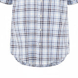 Fynch-Hatton Men's Regular Short Sleeve Casual Shirt - Slub Check– Aubergine - Wildvine Clothing, Spalding, Lincolnshire
