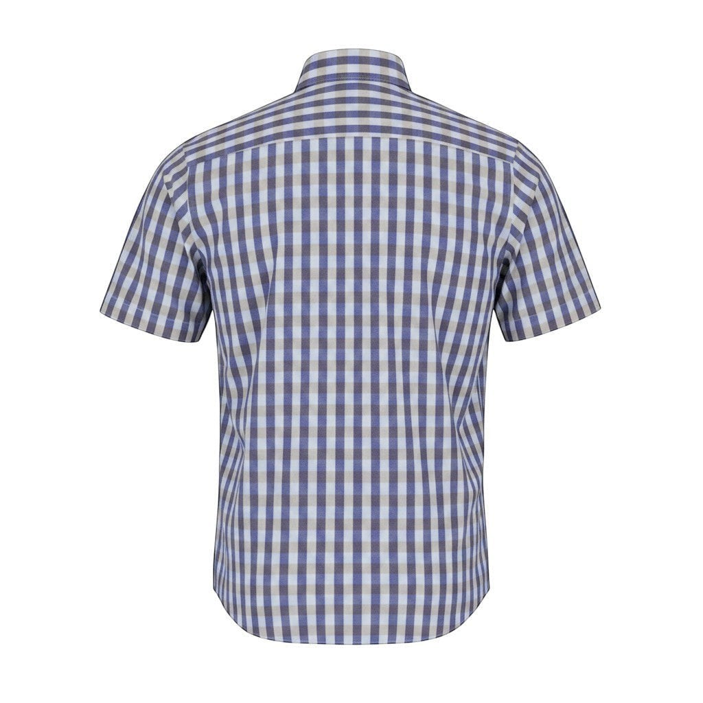 DG's Drifter Mens - Regular Short Sleeve Ivano Casual Shirt - Stone - 14821SS 92 - Wildvine Clothing, Spalding, Lincolnshire