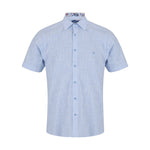 DG's Drifter Mens - Regular Short Sleeve Casual Shirt - Sky Blue - 14501SS - 22 - Wildvine Clothing, Spalding, Lincolnshire