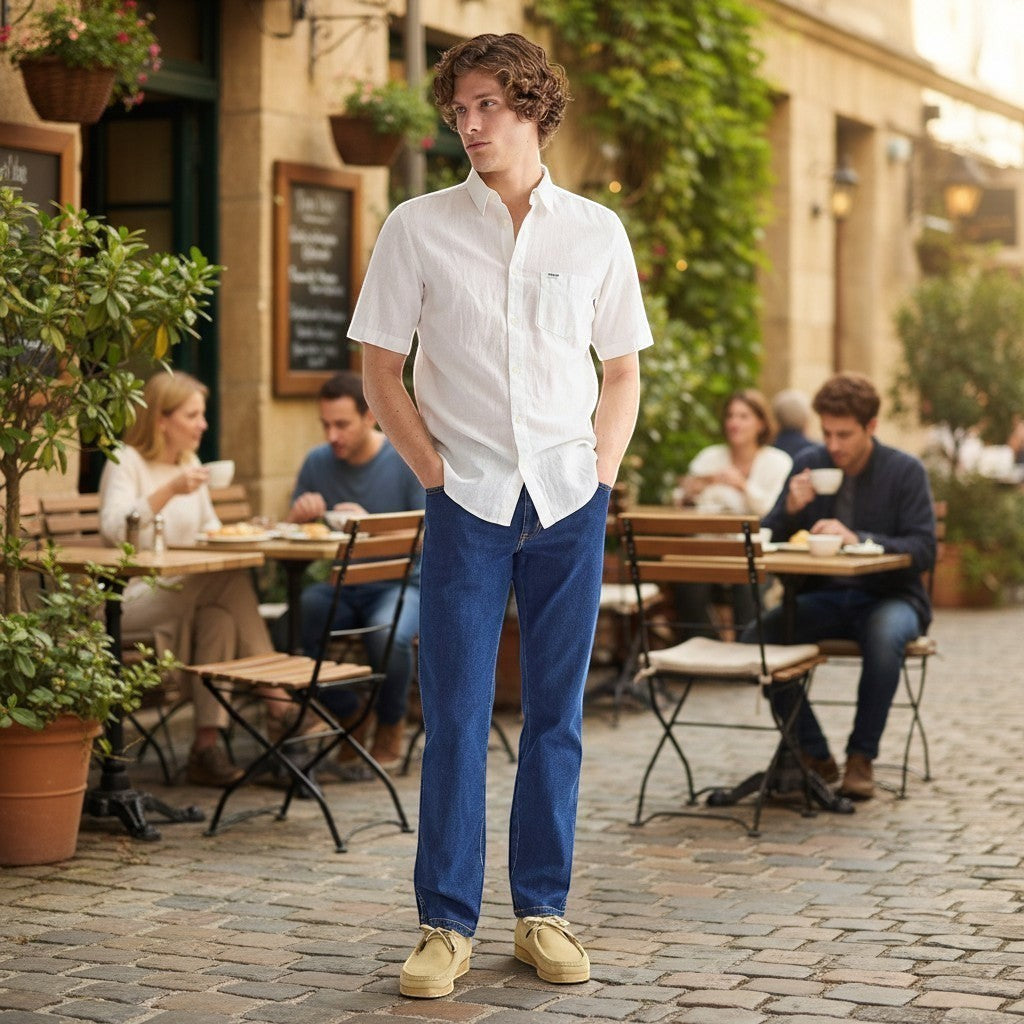 Wrangler Mens Jeans – Texas Darkstone- Regular Fit / Straight Leg - Wildvine Clothing, Spalding, Lincolnshire