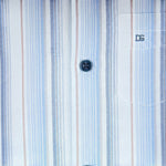 DG's Drifter Mens - Regular Short Sleeved Casual Shirt - Whte/Blue 14783SS - 24 - Wildvine Clothing, Spalding, Lincolnshire