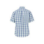 Fynch-Hatton - Mens Shirt - Combi Check - Turf Green - 1/2 sleeve 722 - Wildvine Clothing, Spalding, Lincolnshire