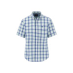 Fynch-Hatton - Mens Shirt - Combi Check - Turf Green - 1/2 sleeve 722 - Wildvine Clothing, Spalding, Lincolnshire
