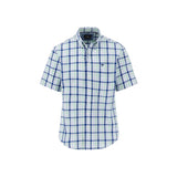 Fynch-Hatton - Mens Shirt - Combi Check - Turf Green - 1/2 sleeve 722 - Wildvine Clothing, Spalding, Lincolnshire