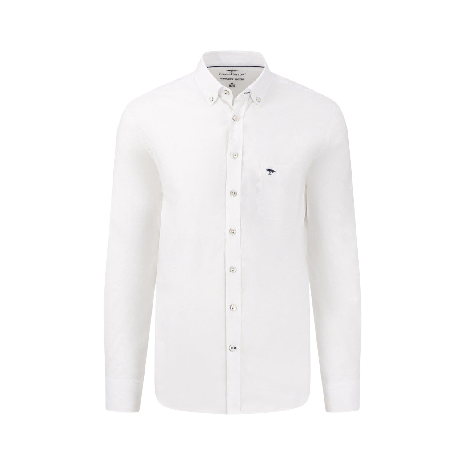 Fynch-Hatton - Mens Shirt - All Season Oxford - White - Wildvine Clothing, Spalding, Lincolnshire