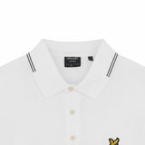 Lyle & Scott - Mens Fine Tipped Polo Shirt - White/Everglade - SP2402V Y162 - Wildvine Clothing, Spalding, Lincolnshire