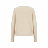 Fynch-Hatton - Ladies Pullover - O-Neck Merrino Wool - Milk 122 - Wildvine Clothing, Spalding, Lincolnshire