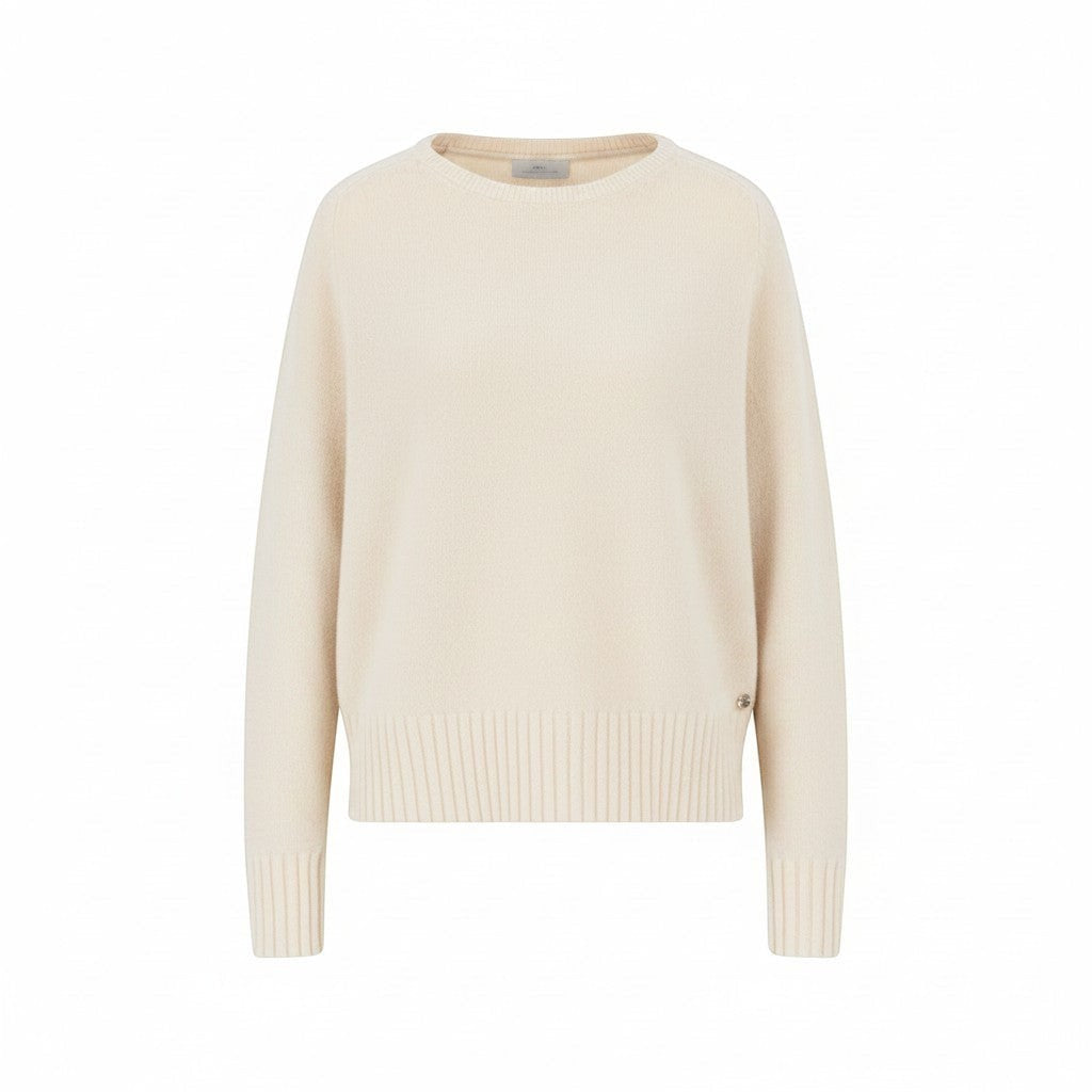 Fynch-Hatton - Ladies Pullover - O-Neck Merrino Wool - Milk 122 - Wildvine Clothing, Spalding, Lincolnshire