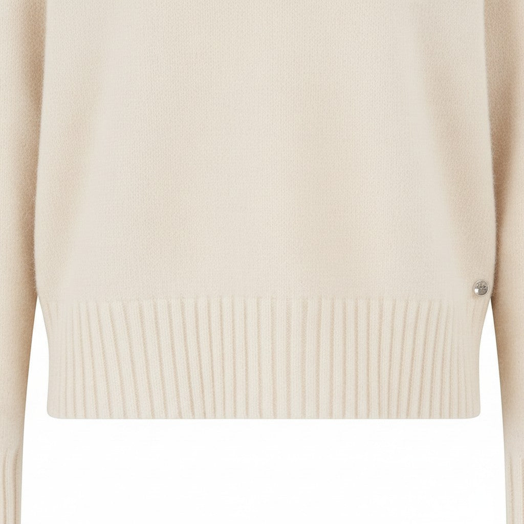 Fynch-Hatton - Ladies Pullover - O-Neck Merrino Wool - Milk 122 - Wildvine Clothing, Spalding, Lincolnshire