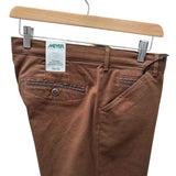 MEYER Chicago Mens Trousers – 2-5627 45 Fine Texture Luxury Chinos - Modern Fit – Brown