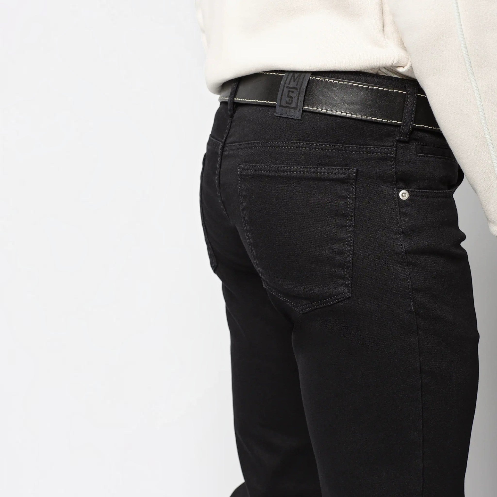 MEYER M5 Jeans - 6209 Regular Fit - Fairtrade Cotton Stretch Denim - Black - Wildvine Clothing, Spalding, Lincolnshire