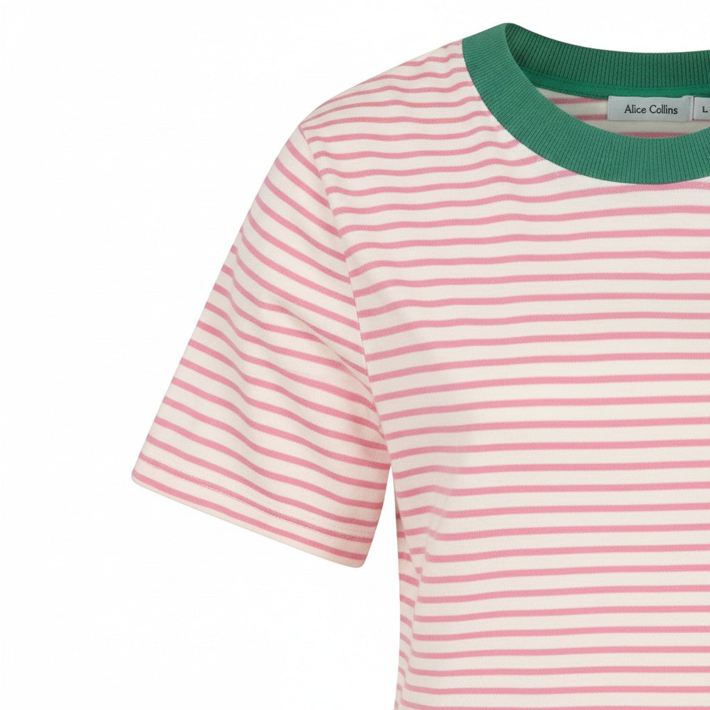 Alice Collins - Miley T-Shirt - Green Pepper/Candyfloss - Wildvine Clothing, Spalding, Lincolnshire