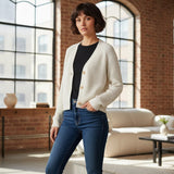 Fynch-Hatton - Ladies Cardigan Cotton - Milk 122 - Wildvine Clothing, Spalding, Lincolnshire