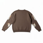 Wild Flower - Ladies - Dog Print Jumper - Mocca - Wildvine Clothing, Spalding, Lincolnshire