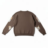 Wild Flower - Ladies - Dog Print Jumper - Mocca - Wildvine Clothing, Spalding, Lincolnshire