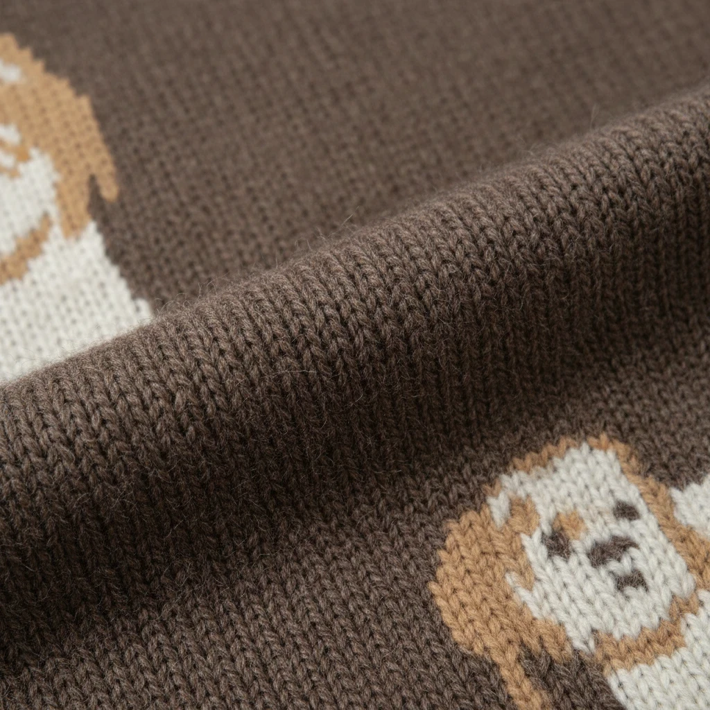 Wild Flower - Ladies - Dog Print Jumper - Mocca - Wildvine Clothing, Spalding, Lincolnshire