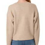 Wild Flower - Ladies - Gold Motif Buton Cardigan - Mocha - Wildvine Clothing, Spalding, Lincolnshire
