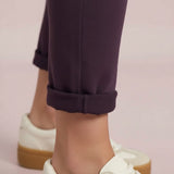 WILDVINE Clothing Co. mulberry joggers featuring a tapered leg and stylish turn-up hem worn with white sneakers