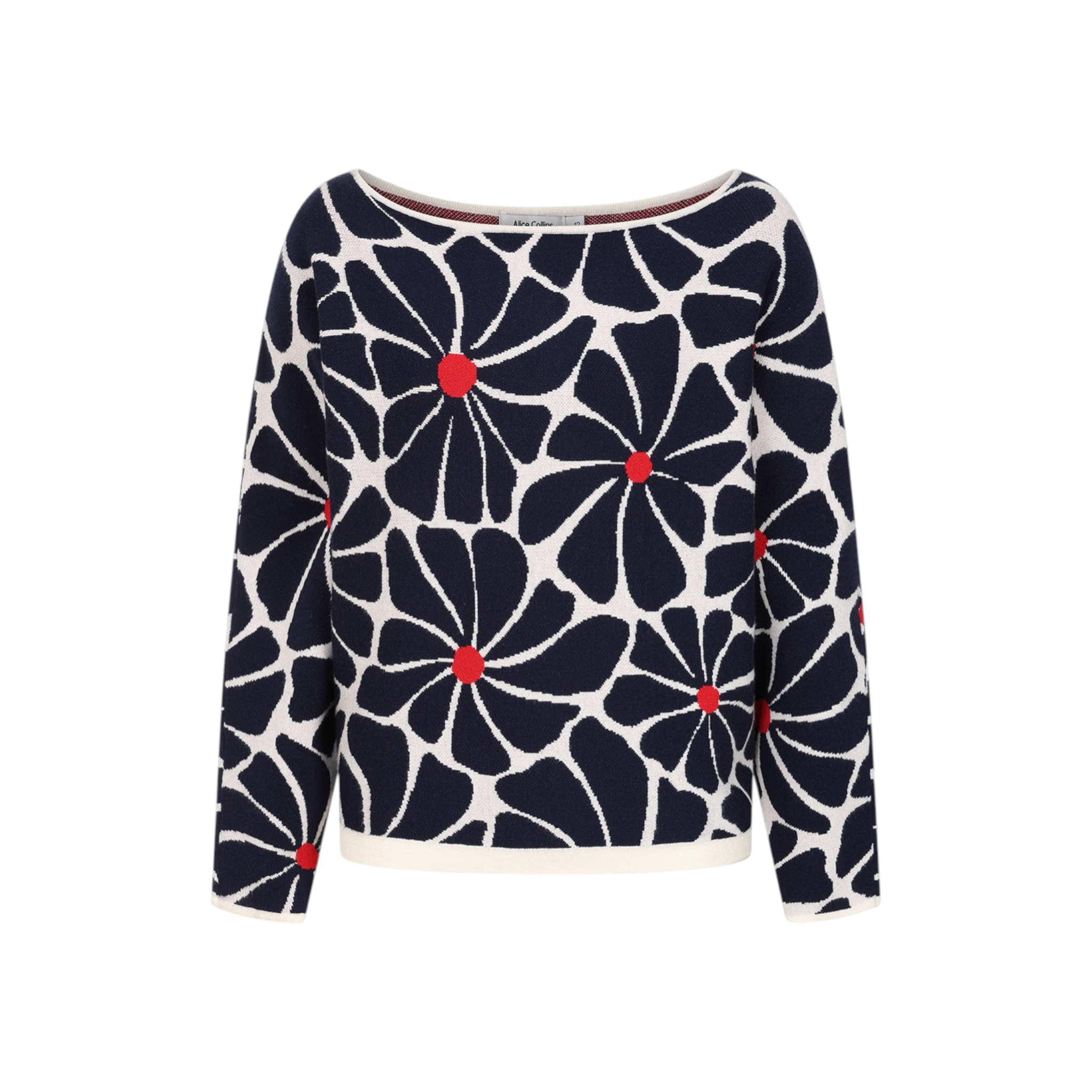 Alice Collins - Daisy Pullover - Wild Oat/Rich Navy - Wildvine Clothing, Spalding, Lincolnshire