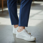 Pinnns - Ladies - Slim Leg Bengaline Ankle Grazer With Back Split - Navy 302CT - Wildvine Clothing, Spalding, Lincolnshire