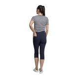 Pinnns - Ladies - Bengaline Crop Trousers With Pockets - Navy - 226C - Wildvine Clothing, Spalding, Lincolnshire