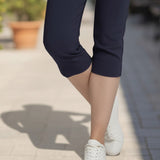 Pinnns - Ladies - Bengaline Crop Trousers With Pockets - Navy - 226C - Wildvine Clothing, Spalding, Lincolnshire