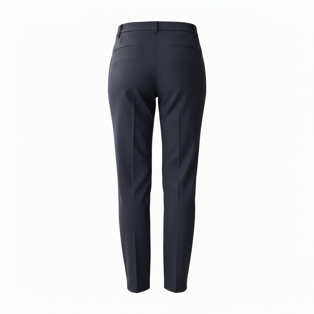 Pinnns - Ladies - Slim Leg Bengaline Ankle Grazer With Back Split - Navy 302CT - Wildvine Clothing, Spalding, Lincolnshire