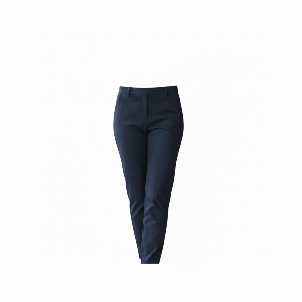Pinnns - Ladies - Slim Leg Bengaline Ankle Grazer With Back Split - Navy 302CT - Wildvine Clothing, Spalding, Lincolnshire