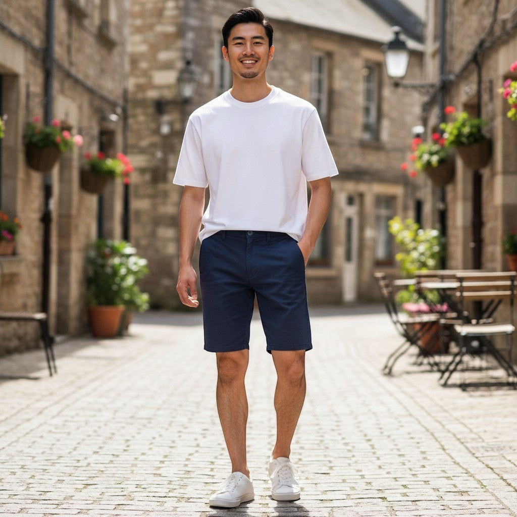 Gurteen - Mens Shorts - Summer Bermuda - Cove - Navy - 59002 036 - Wildvine Clothing, Spalding, Lincolnshire