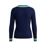 Alice Collins - Liz V Pullover - Rich Navy - 037A023 - Wildvine Clothing, Spalding, Lincolnshire