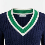 Alice Collins - Liz V Pullover - Rich Navy - 037A023 - Wildvine Clothing, Spalding, Lincolnshire