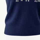 Alice Collins - Highland Cattle Slipover - Rich Navy - 037A140 - Wildvine Clothing, Spalding, Lincolnshire