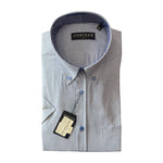 Gurteen - Mens - 100% Cotton - Seville - Modern Fit / Short Sleeved - Navy Check - 51028 636 - Wildvine Clothing, Spalding, Lincolnshire