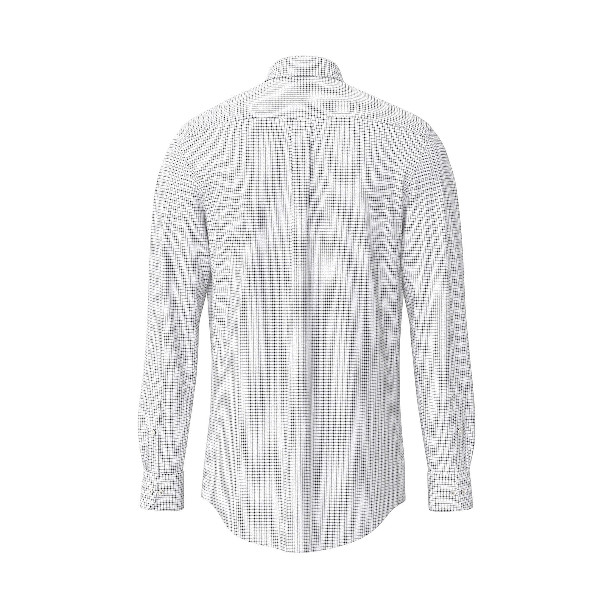 Fynch-Hatton Men's All Season Oxford Shirt – Navy Check - Wildvine Clothing, Spalding, Lincolnshire