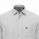 Fynch-Hatton Men's All Season Oxford Shirt – Navy Check - Wildvine Clothing, Spalding, Lincolnshire
