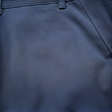 WILDVINE Clothing Co. navy blue MEYER Silverstone luxury chino trousers with a fine twill texture and belt loops.