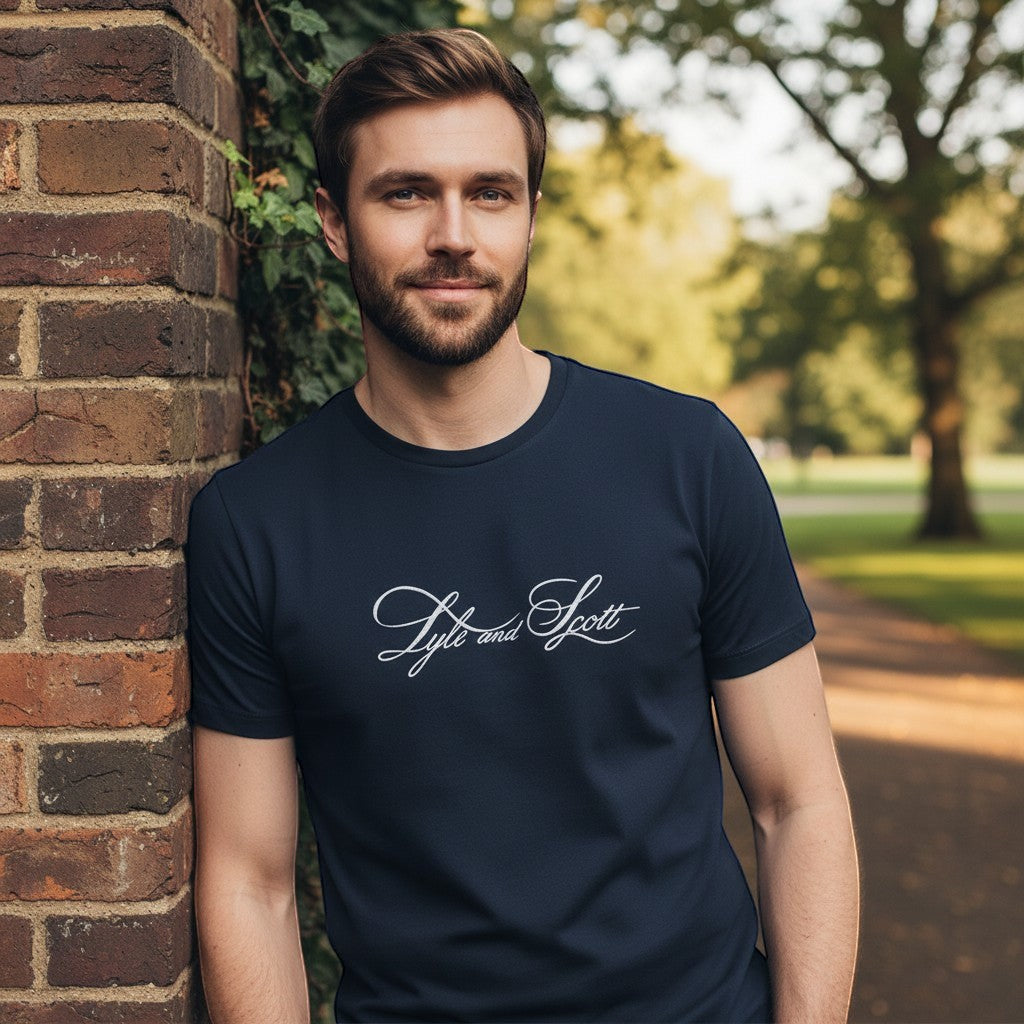 Lyle & Scott - Mens Superfine Graphic T-Shirt - Carbon TS2445V 898 - Wildvine Clothing, Spalding, Lincolnshire