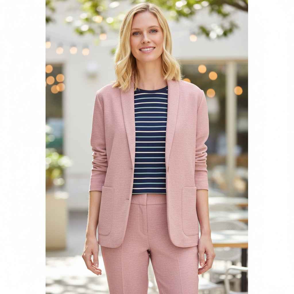 Lighthouse - Ladies Causeway II Top - Navy Cream/Sage Stripe - Wildvine Clothing, Spalding, Lincolnshire