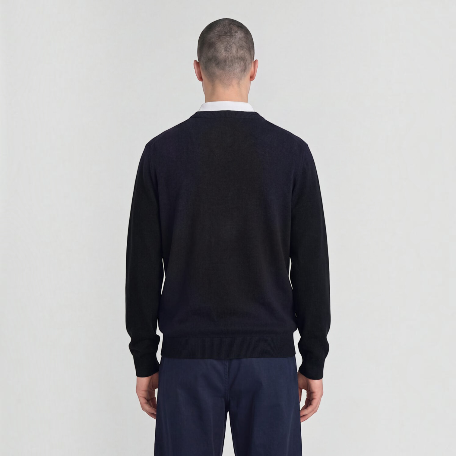 Lyle & Scott - Mens Argyle Knitted Crew Neck Jumper - Dark Navy - Z271 - Wildvine Clothing, Spalding, Lincolnshire