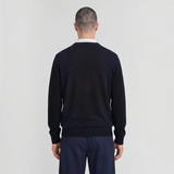 Lyle & Scott - Mens Argyle Knitted Crew Neck Jumper - Dark Navy - Z271 - Wildvine Clothing, Spalding, Lincolnshire