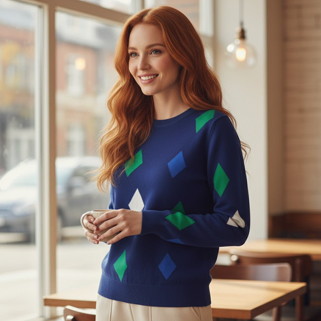 Alice Collins - Olivia Pullover - Rich Navy - 037A101 - Wildvine Clothing, Spalding, Lincolnshire