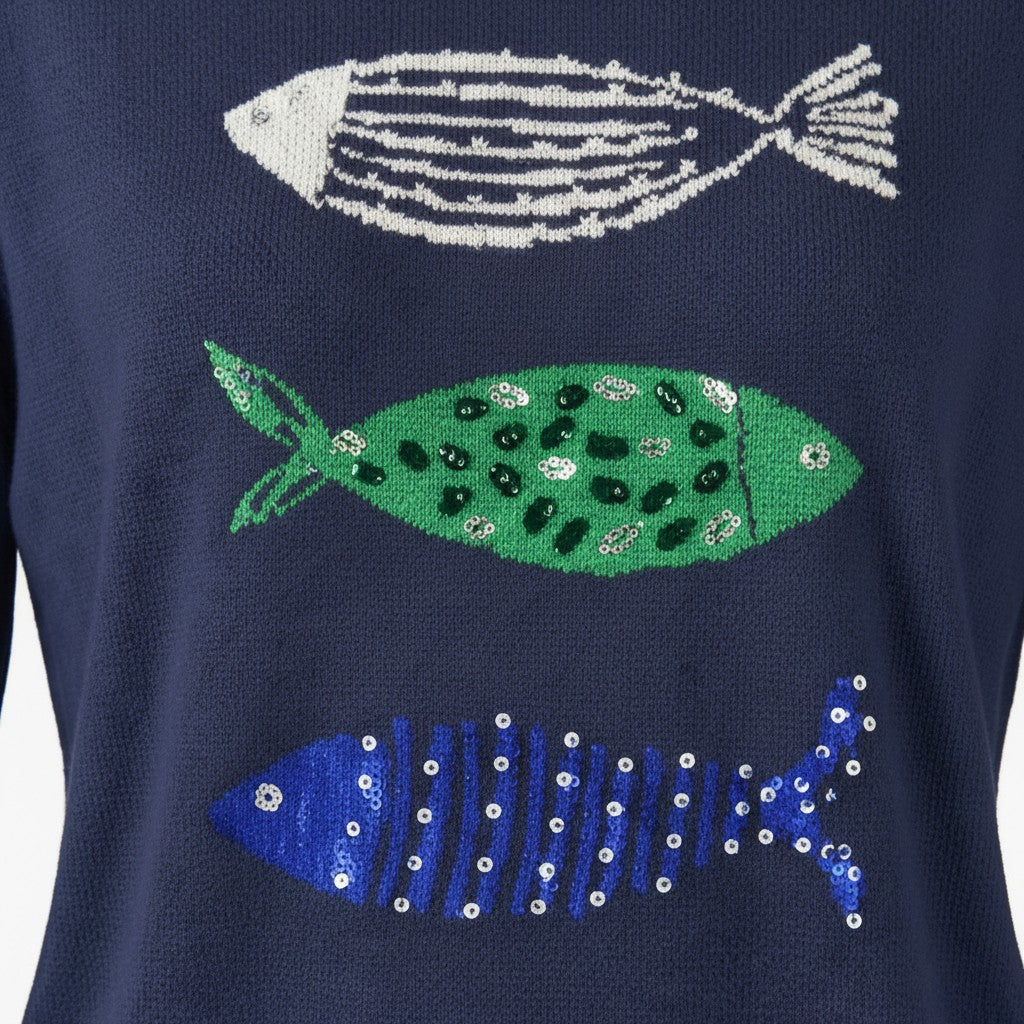 Alice Collins - Verna Pullover - Rich Navy - 037A282 - Wildvine Clothing, Spalding, Lincolnshire