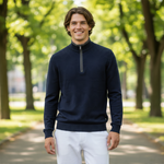 DG's Drifter Mens - Half Zip Sweatshirt - Navy - 355222-78 - Wildvine Clothing, Spalding, Lincolnshire