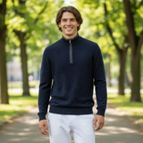 DG's Drifter Mens - Half Zip Sweatshirt - Navy - 355222-78 - Wildvine Clothing, Spalding, Lincolnshire